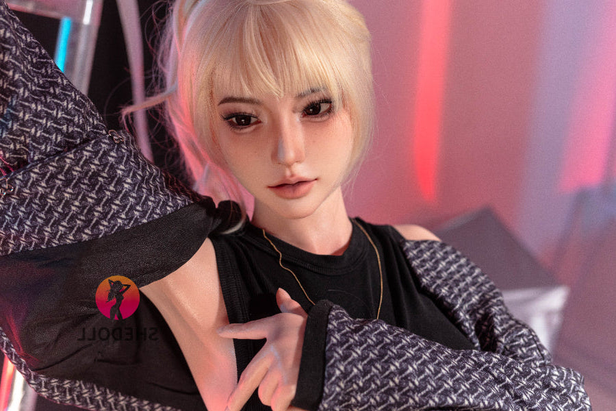 163cm/5ft4 H-cup Silicone Head Sex Doll - Bailu SHEDOLL
