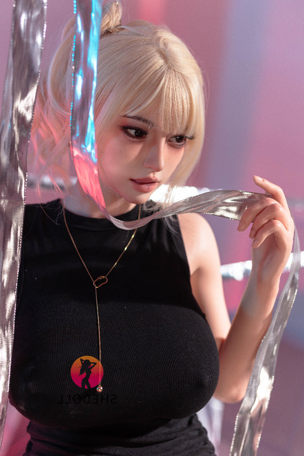 163cm/5ft4 H-cup Silicone Head Sex Doll - Bailu SHEDOLL