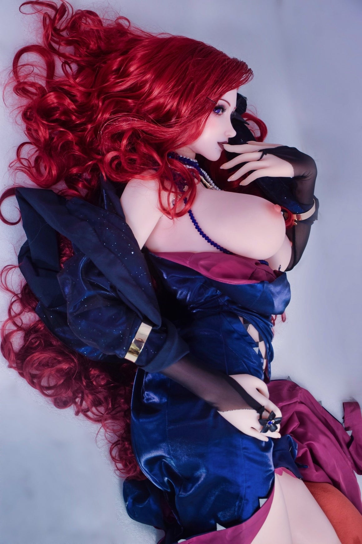 165cm/5ft5 Redhead Big Boobs Anime Silicone Sex Doll - Kikukawa Rei ElsaBabe