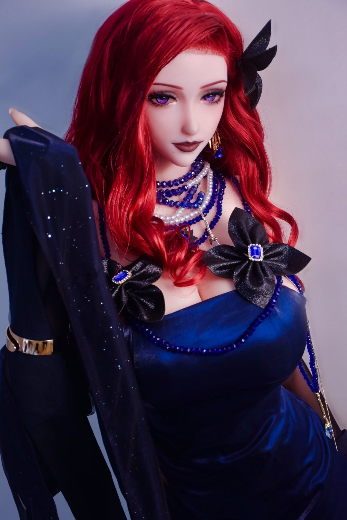 165cm/5ft5 Redhead Big Boobs Anime Silicone Sex Doll - Kikukawa Rei ElsaBabe