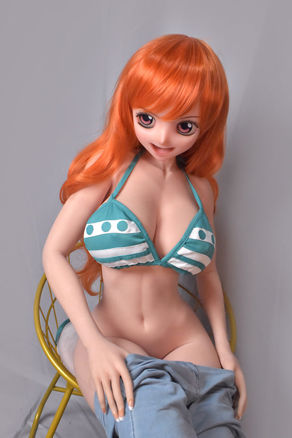 148cm/ 4ft9 Silicone Anime Cosplay One Piece Nami Sex Doll – Tsuruta H - Torso ElsaBabe