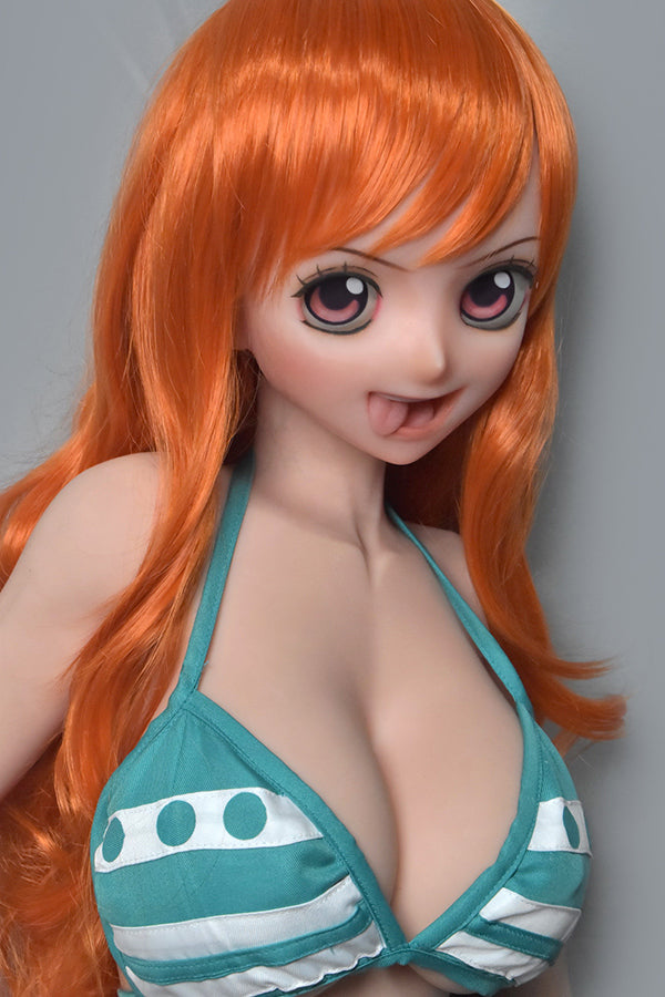 148cm/ 4ft9 Silicone Anime Cosplay One Piece Nami Sex Doll – Tsuruta H - Torso ElsaBabe