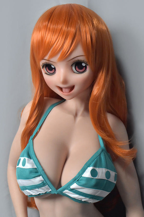 148cm/ 4ft9 Silicone Anime Cosplay One Piece Nami Sex Doll – Tsuruta H - Torso ElsaBabe