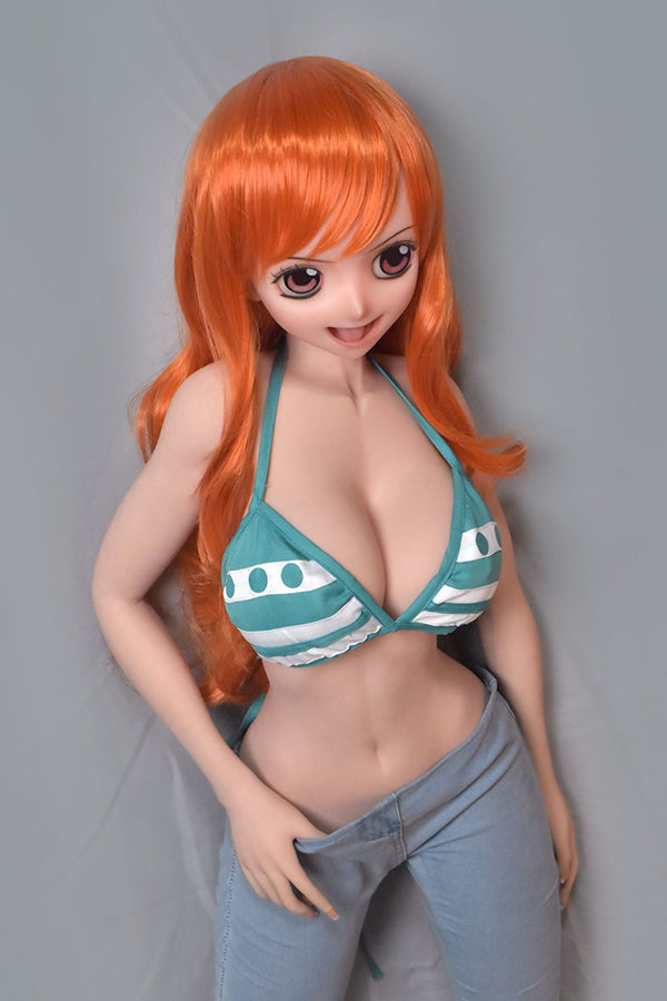 148cm/ 4ft9 Silicone Anime Cosplay One Piece Nami Sex Doll – Tsuruta H - Torso ElsaBabe
