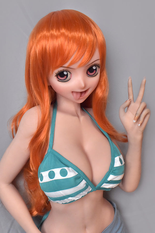 148cm/ 4ft9 Silicone Anime Cosplay One Piece Nami Sex Doll – Tsuruta H - Torso ElsaBabe