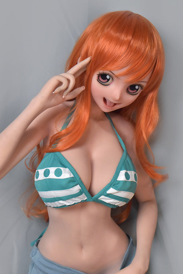 148cm/ 4ft9 Silicone Anime Cosplay One Piece Nami Sex Doll – Tsuruta H - Torso ElsaBabe