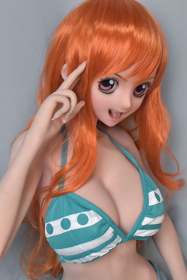 148cm/ 4ft9 Silicone Anime Cosplay One Piece Nami Sex Doll – Tsuruta H - Torso ElsaBabe