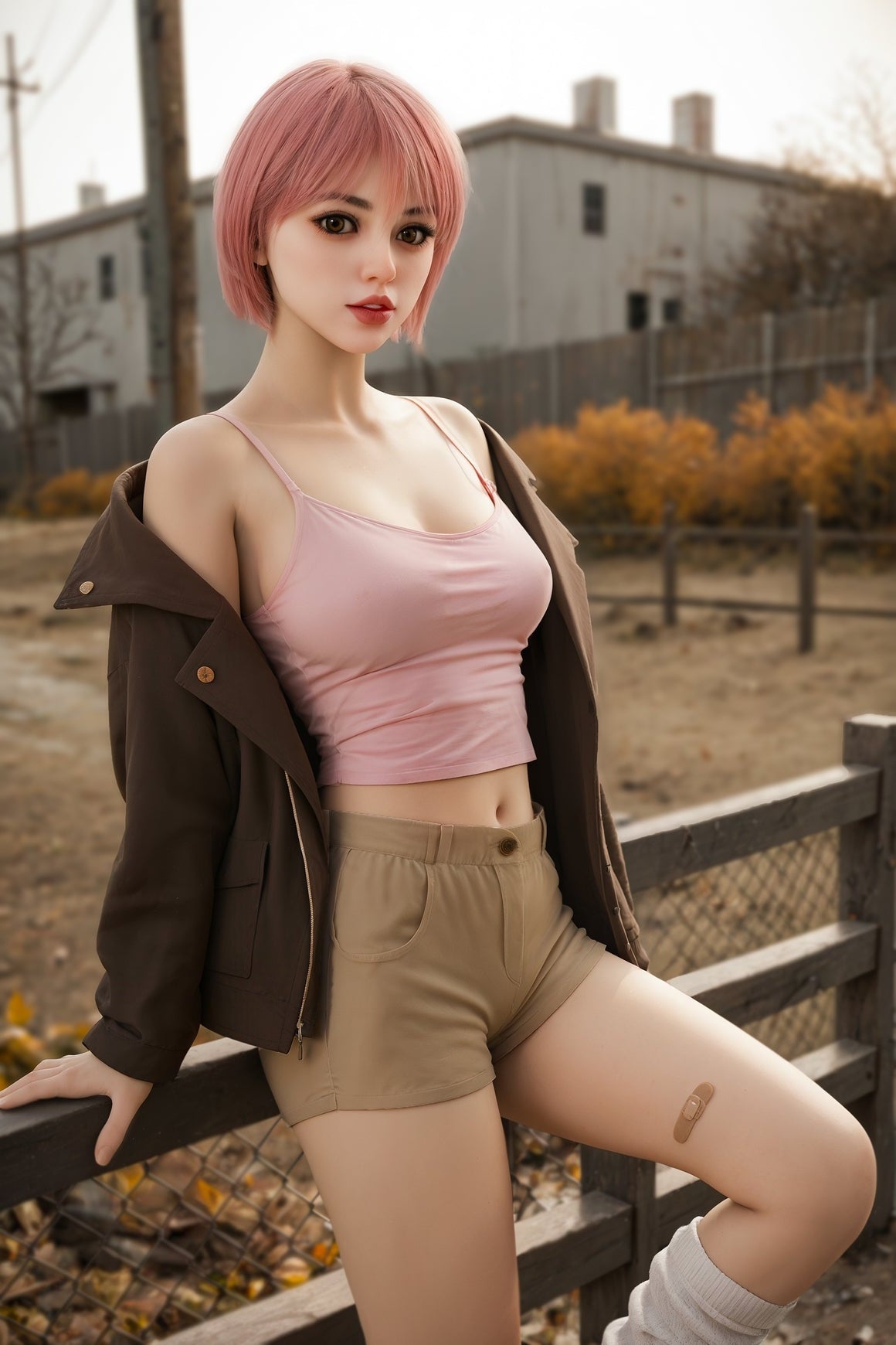 US In Stock - 148cm/4ft9 F-cup TPE Redhead Sex Doll - #228 Aibei