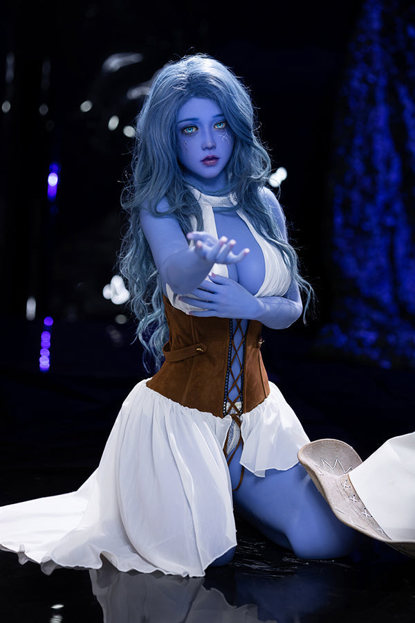 160cm/5ft3 F-cup Blue Skinned Alien TPE Sex Doll - Zina Aibei
