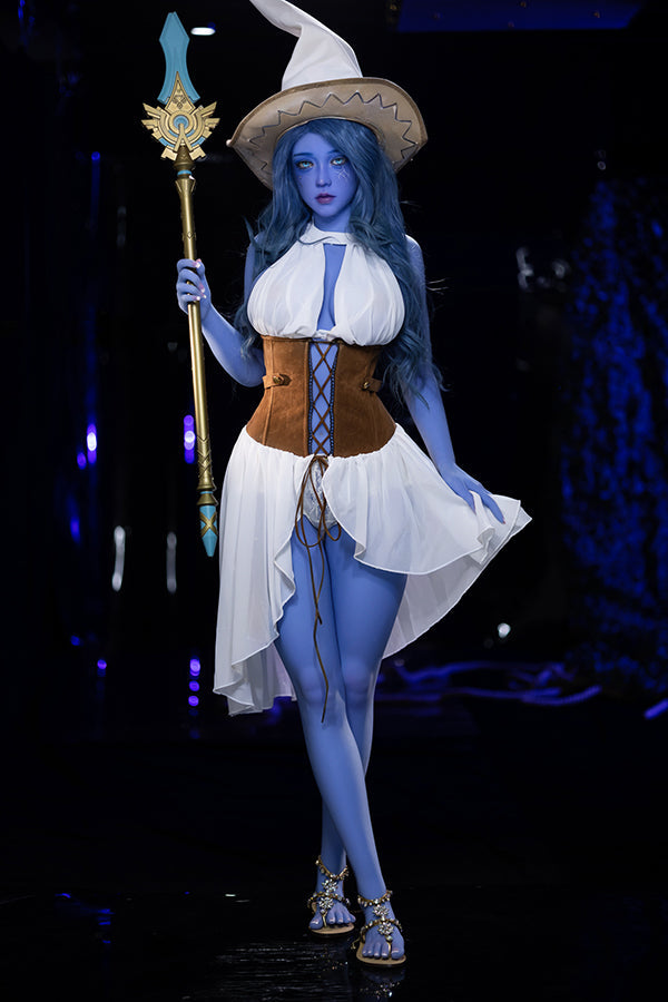160cm/5ft3 F-cup Blue Skinned Alien TPE Sex Doll - Zina Aibei