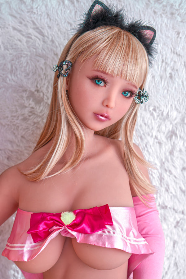 4ft11 / 150cm Tan Skin Big Breast STPE Cosplay Catgirl Sex Doll - Akir D-cup Torso Piper