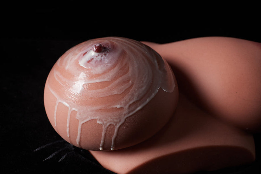 ⭐️CLM Pro⭐️Mammary Intercourse Sex Toy Si #B-86 Black Silicone Climax Doll