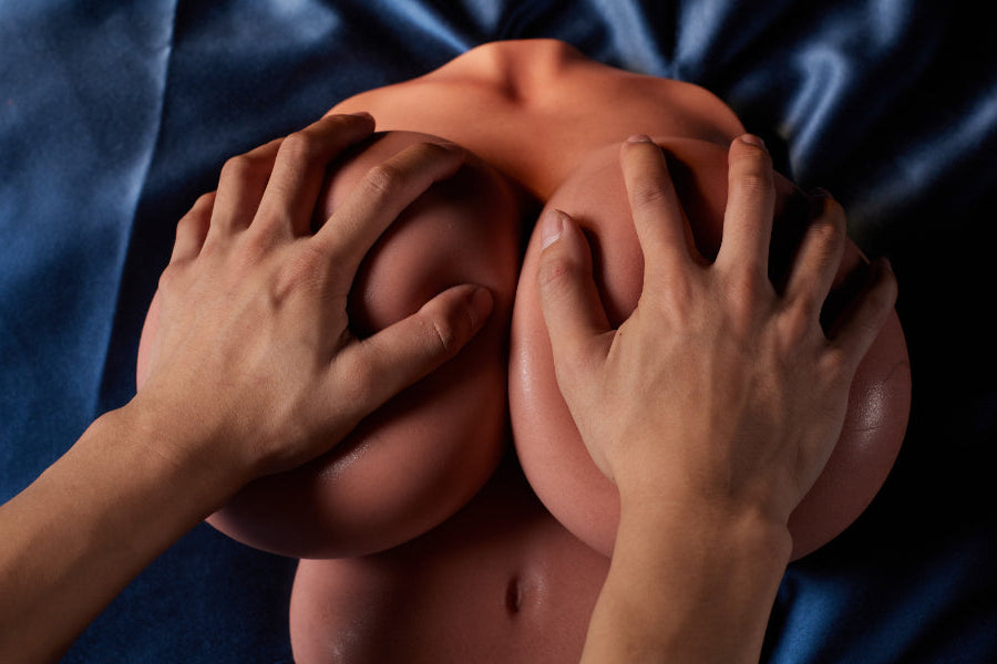 ⭐️CLM Pro⭐️Mammary Intercourse Sex Toy Si #B-92 Black Silicone Climax Doll