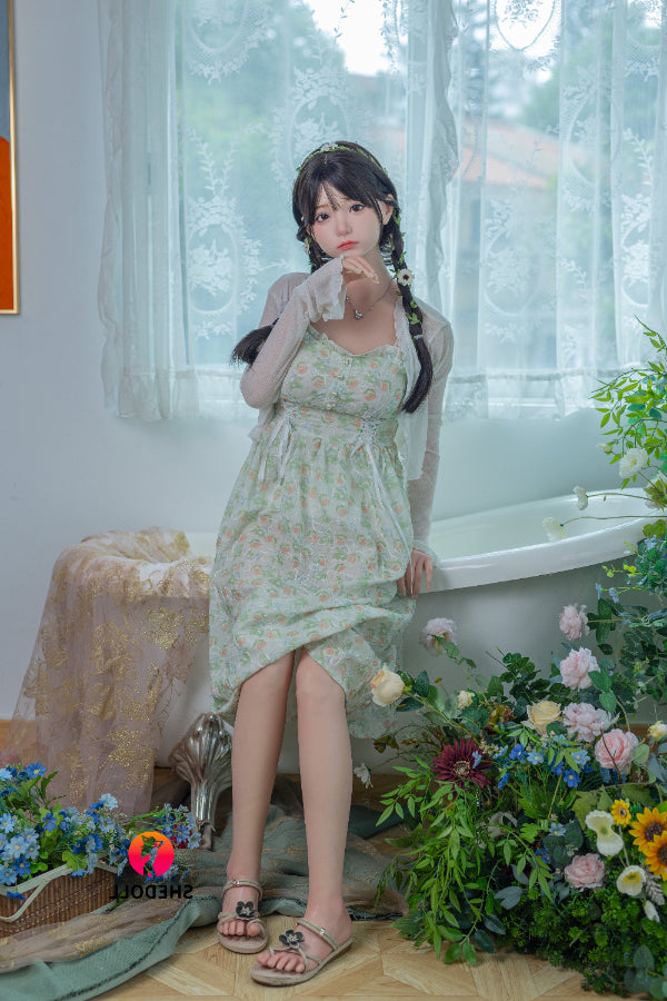 158cm/5ft C-cup Silicone Head Sex Doll - Qingning SHEDOLL