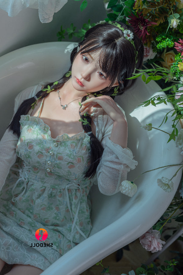 158cm/5ft C-cup Silicone Head Sex Doll - Qingning SHEDOLL