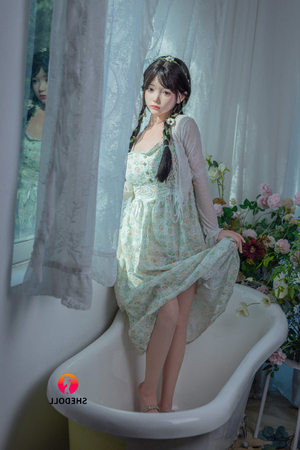 158cm/5ft C-cup Silicone Head Sex Doll - Qingning SHEDOLL