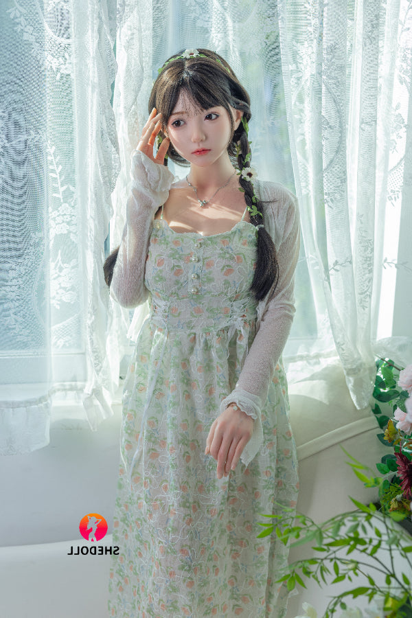 158cm/5ft C-cup Silicone Head Sex Doll - Qingning SHEDOLL