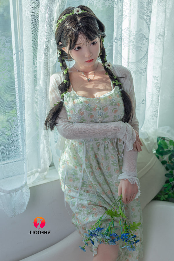 158cm/5ft C-cup Silicone Head Sex Doll - Qingning SHEDOLL