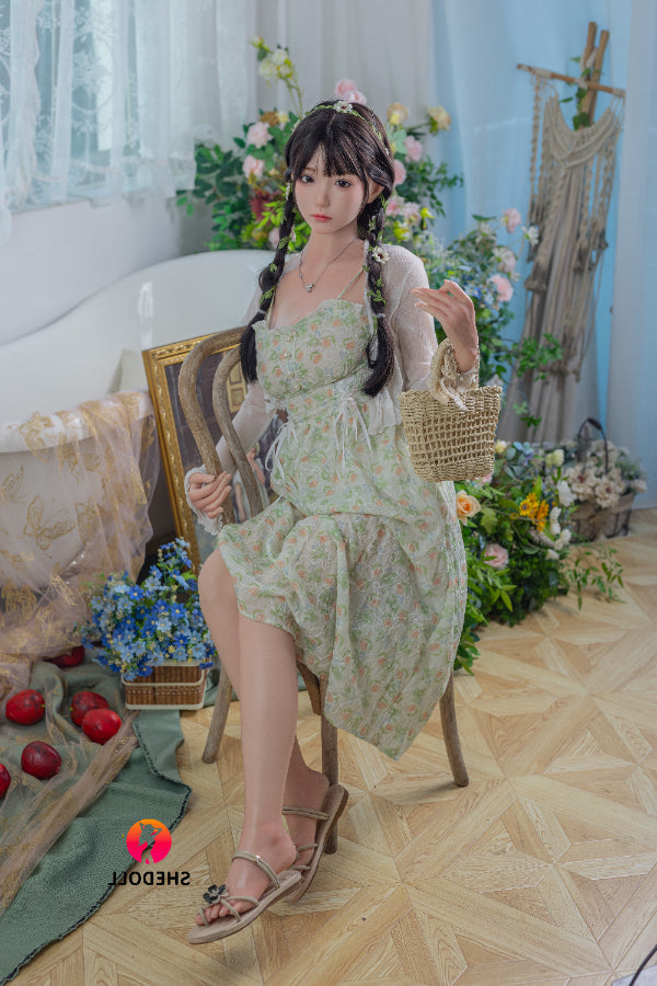 158cm/5ft C-cup Silicone Head Sex Doll - Qingning SHEDOLL
