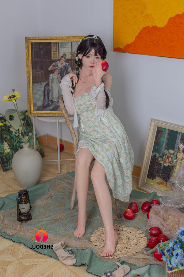 158cm/5ft C-cup Silicone Head Sex Doll - Qingning SHEDOLL