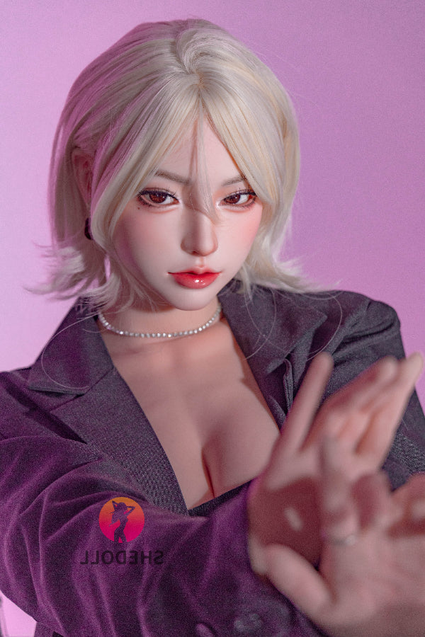 168cm/5ft8 D-cup Silicone Head Sex Doll - Bailu SHEDOLL