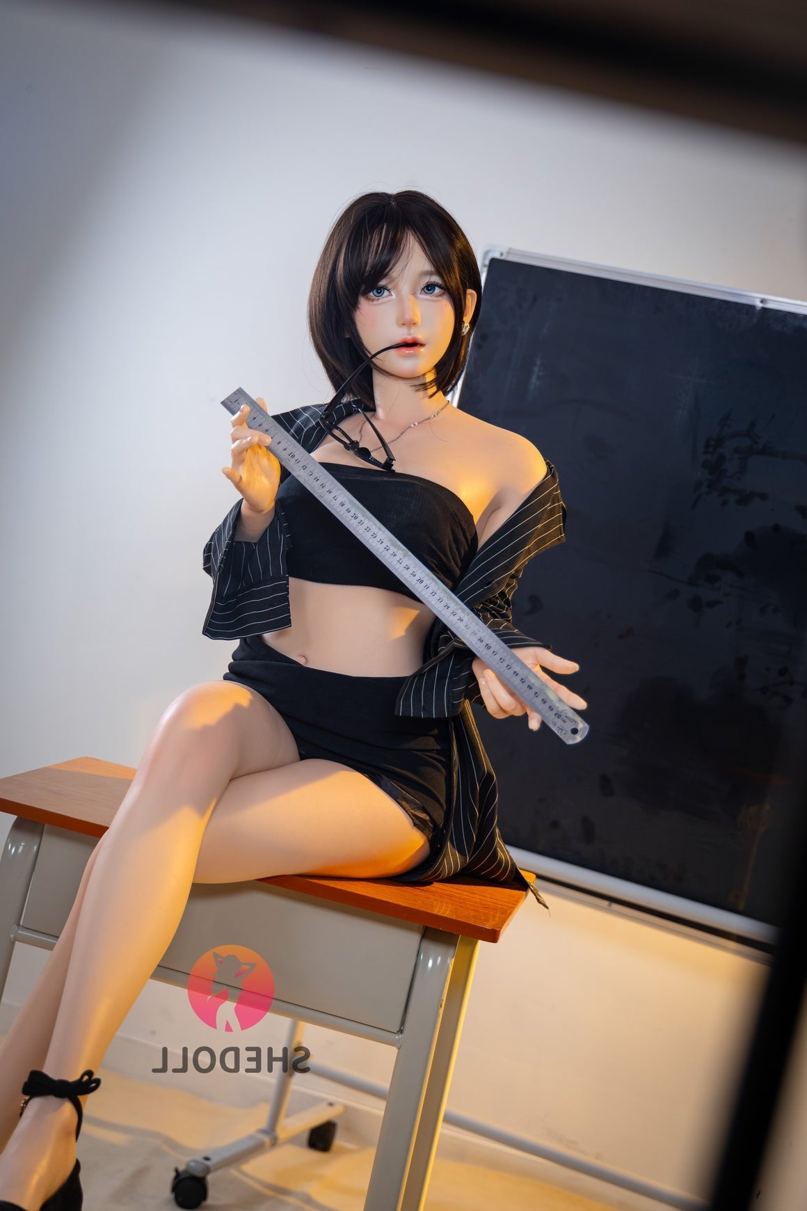 152cm/4ft11 A-cup Japanese Silicone Head Sex Doll - JiangXiaoLi SHEDOLL