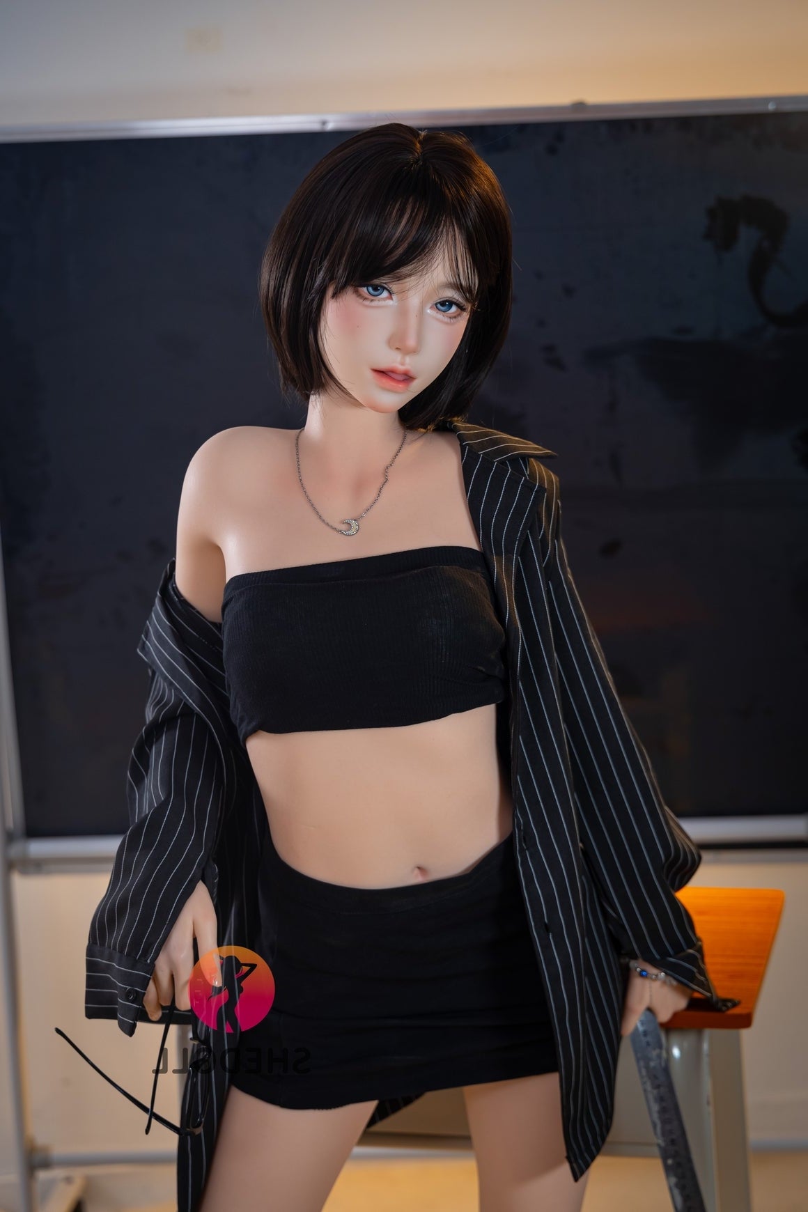 152cm/4ft11 A-cup Japanese Silicone Head Sex Doll - JiangXiaoLi SHEDOLL