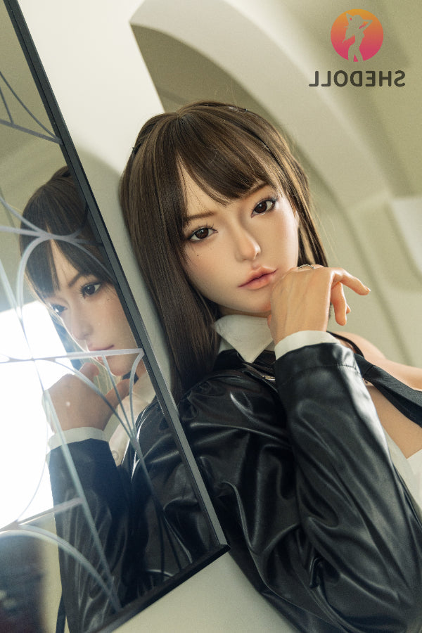 163cm/5ft4 H-cup Silicone Head Chinese Sex Doll - April SHEDOLL