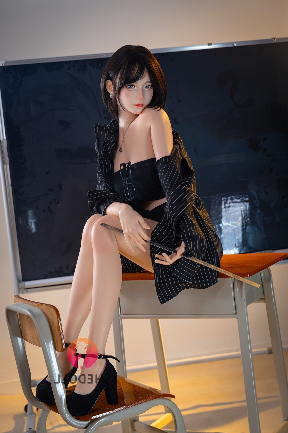 152cm/4ft11 A-cup Japanese Silicone Head Sex Doll - JiangXiaoLi SHEDOLL