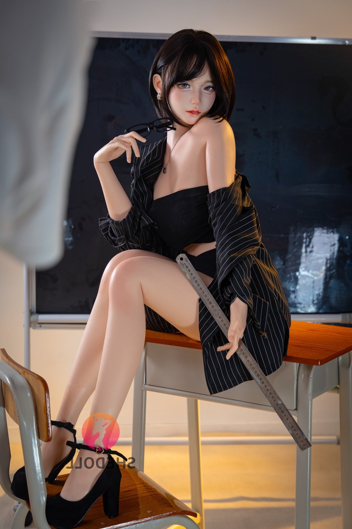 152cm/4ft11 A-cup Japanese Silicone Head Sex Doll - JiangXiaoLi SHEDOLL