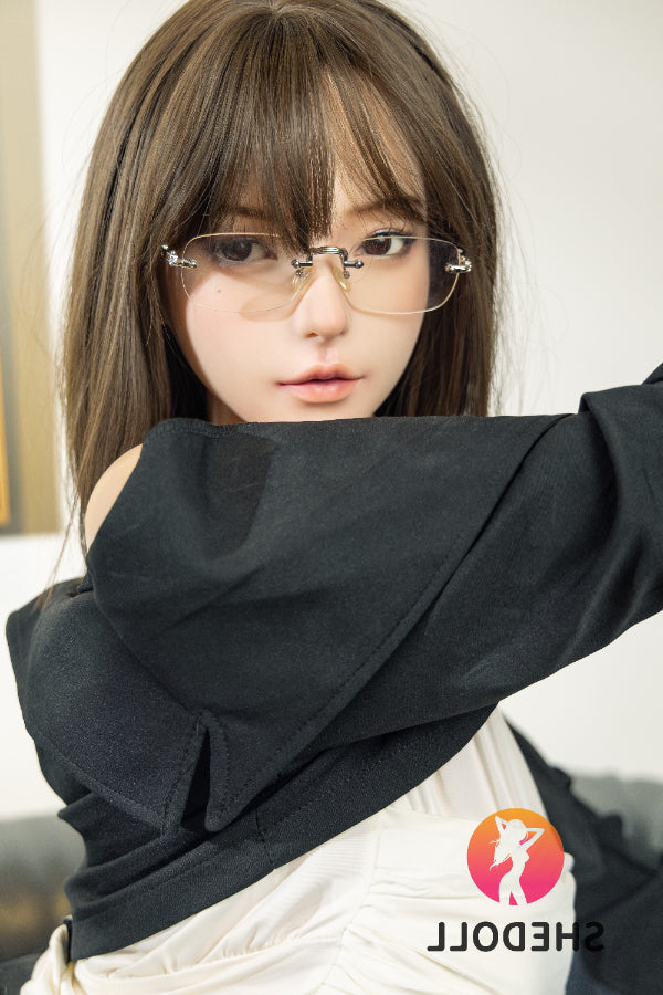 163cm/5ft4 H-cup Silicone Head Chinese Sex Doll - April SHEDOLL