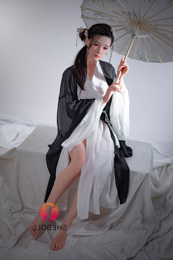 165cm/5ft5 E-cup Silicone Head Chinese Sex Doll - Achu SHEDOLL