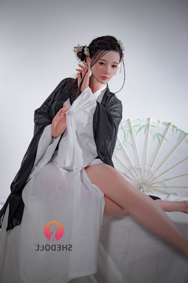 165cm/5ft5 E-cup Silicone Head Chinese Sex Doll - Achu SHEDOLL