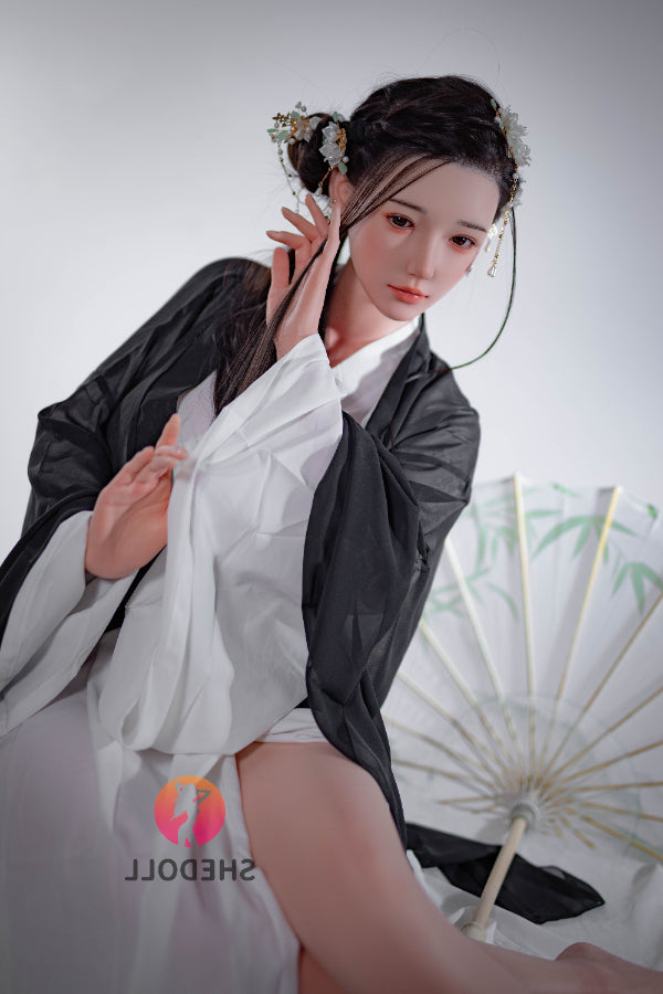 165cm/5ft5 E-cup Silicone Head Chinese Sex Doll - Achu SHEDOLL