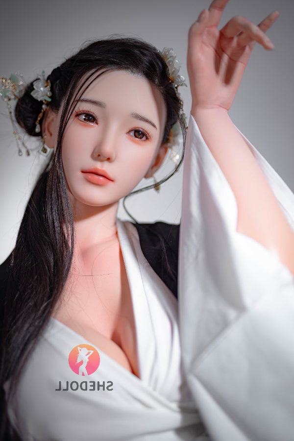 165cm/5ft5 E-cup Silicone Head Chinese Sex Doll - Achu SHEDOLL