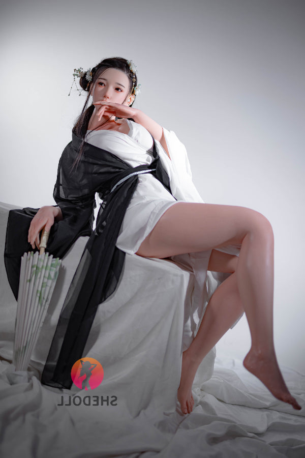 165cm/5ft5 E-cup Silicone Head Chinese Sex Doll - Achu SHEDOLL