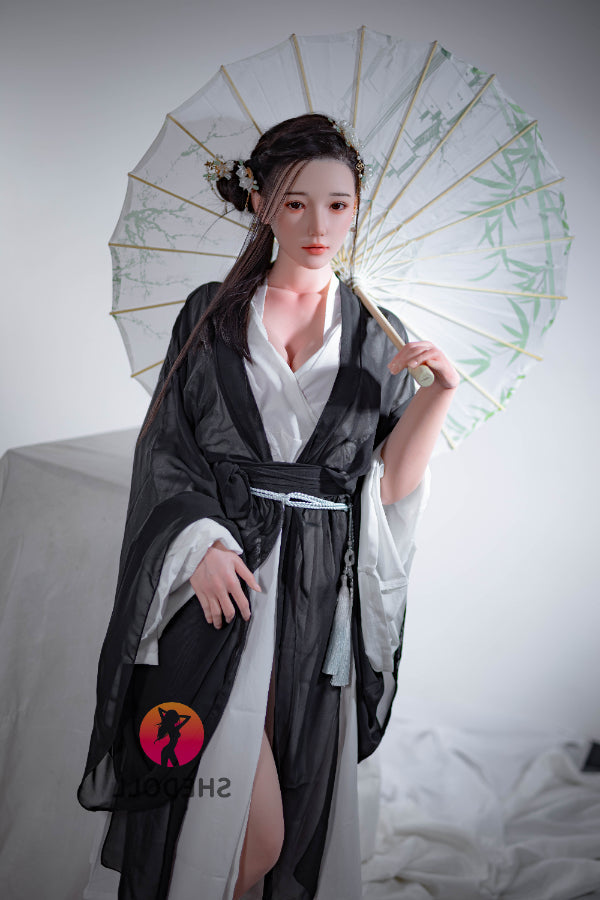 165cm/5ft5 E-cup Silicone Head Chinese Sex Doll - Achu SHEDOLL