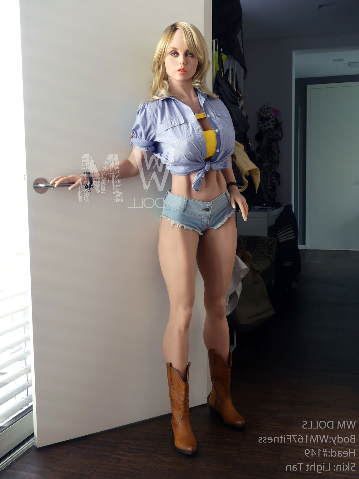 167cm/5ft6 F-cup Fitness TPE Sex Doll with #149 Head WM