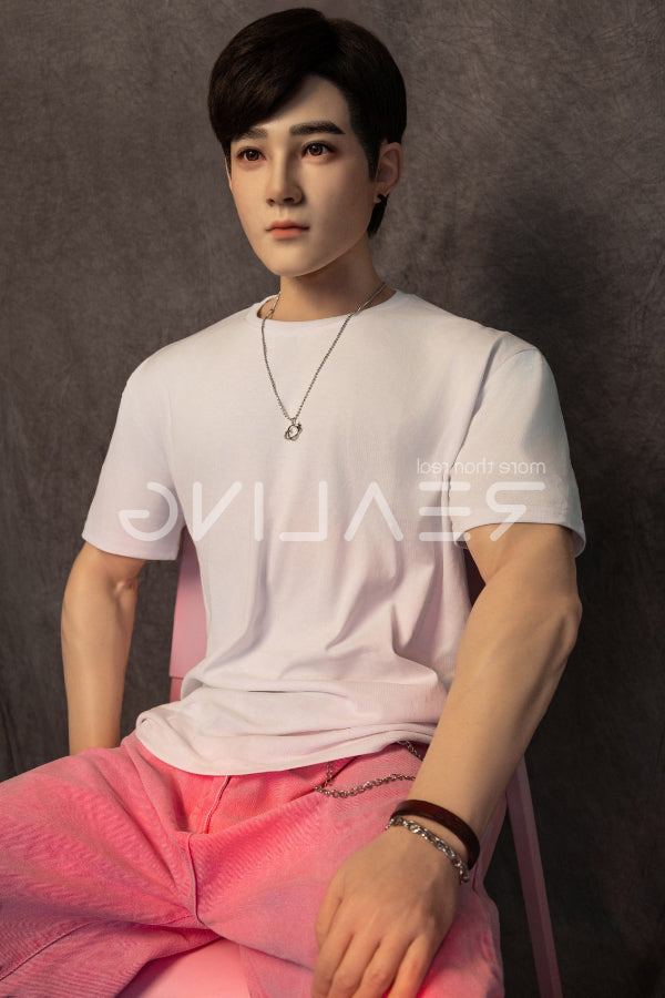 175cm/5ft9 Silicone Head Male Sex Doll - HuaCheng Realing