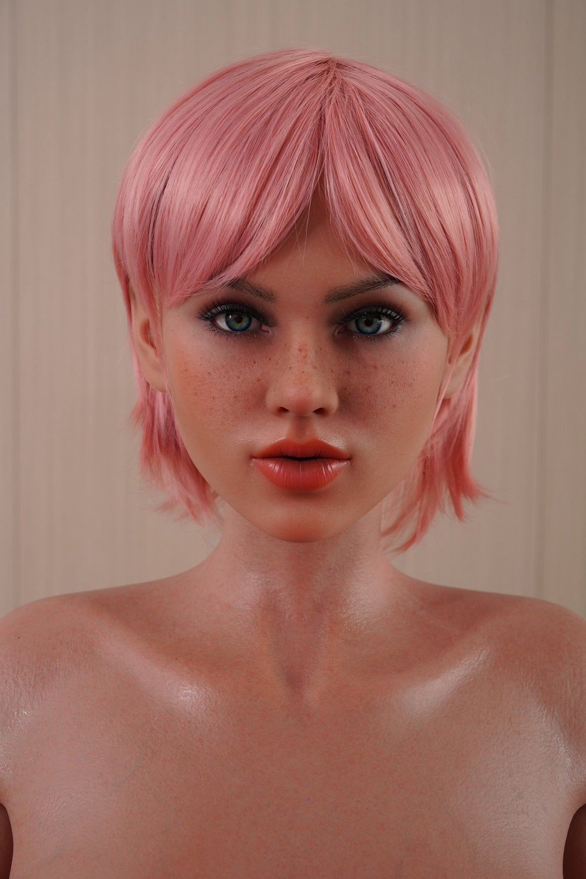 163cm/5ft4 E-cup Real Skin Texture Silicone Sex Doll GT06 – JS136 Tan Torso Galatea