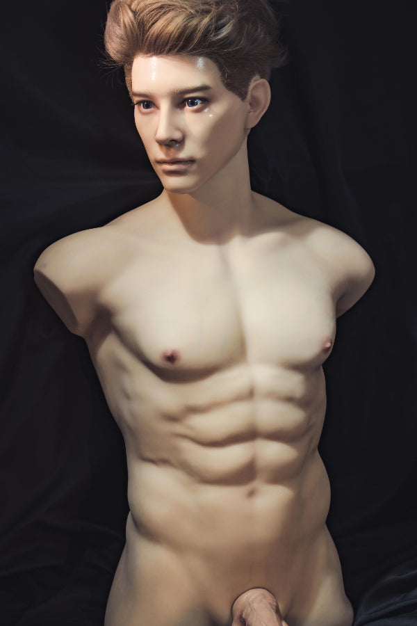 Muscular Silicone Head Male Sex Doll Torso - Ronin Realing