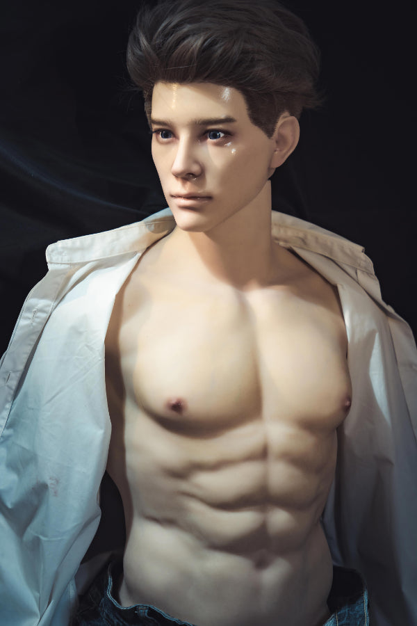 Muscular Silicone Head Male Sex Doll Torso - Ronin Realing