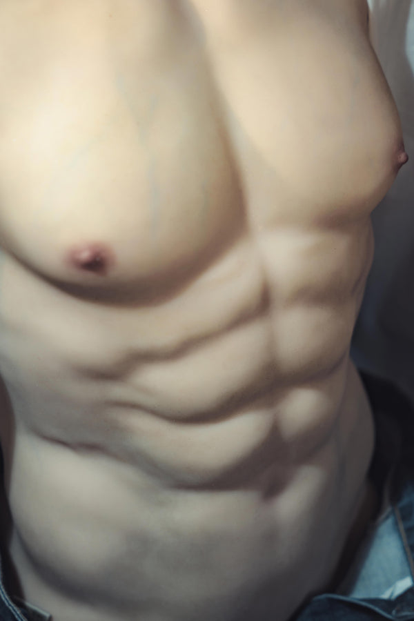 Muscular Silicone Head Male Sex Doll Torso - Ronin Realing