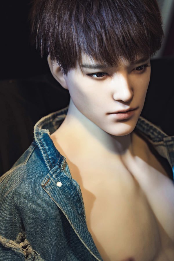 Muscular Silicone Head Male Sex Doll Torso - Leonardo Realing