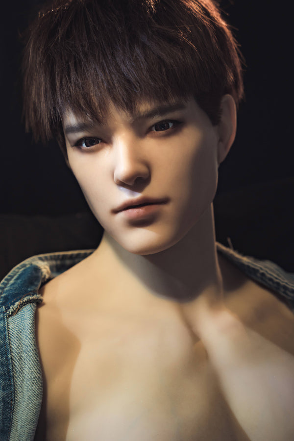 Muscular Silicone Head Male Sex Doll Torso - Leonardo Realing