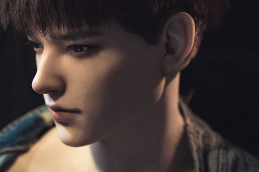 Muscular Silicone Head Male Sex Doll Torso - Leonardo Realing