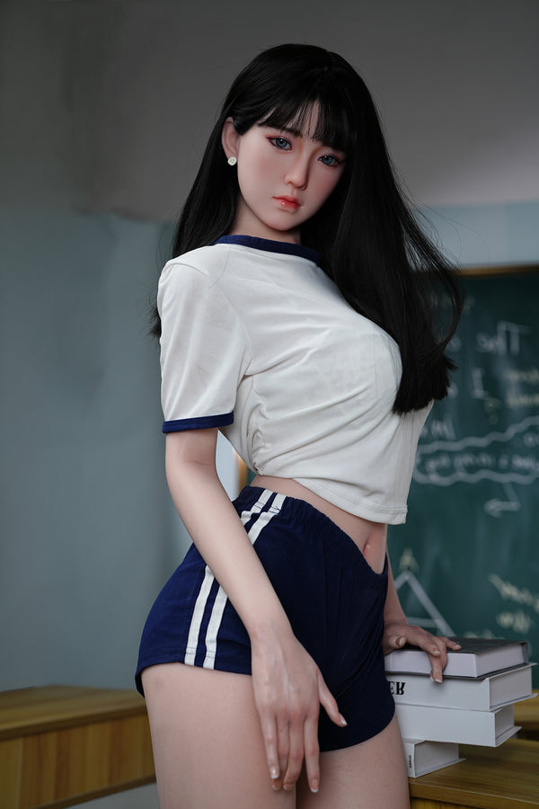 EU In Stock - 160cm/5ft3 D-cup Silicone Head Chinese Sex Doll - C36S JX