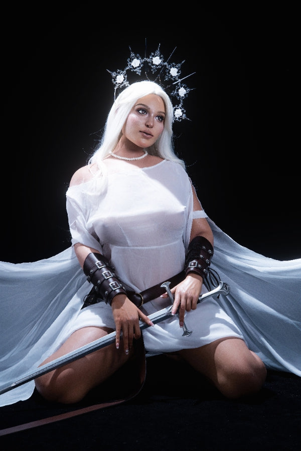 165cm 5ft5 D Cup Tanned Skin European Silicone Sex Doll Id4s Ros Head Selena 2 - D-cup Torso IDO