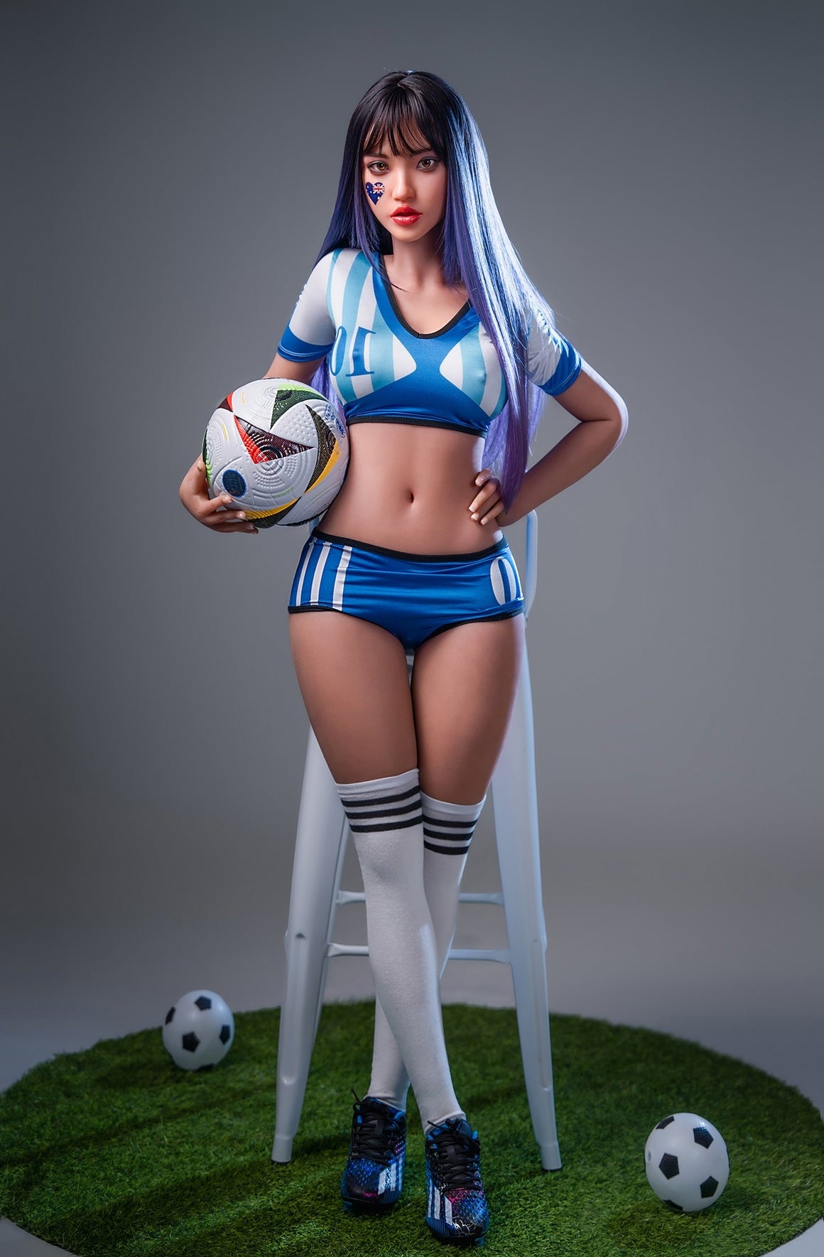 152cm/4ft11 G-cup Big Breast Silicone Head Sex Doll – M29 SY