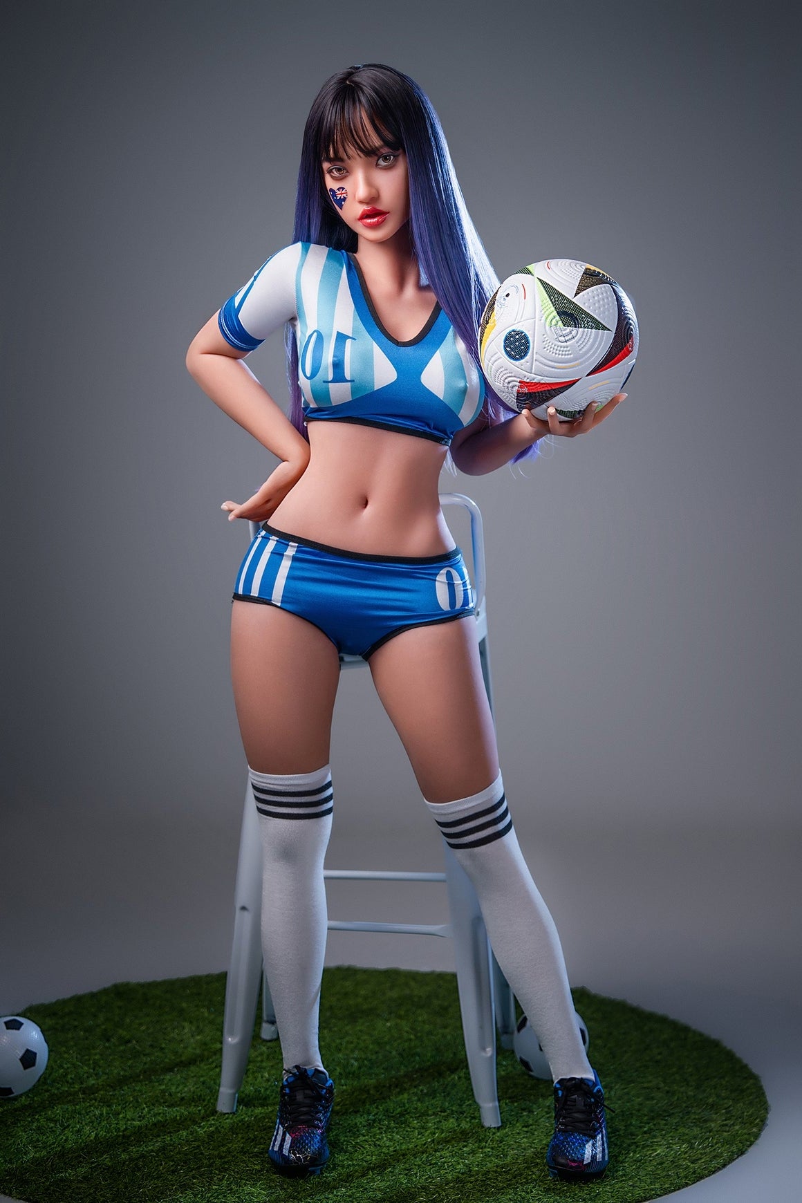 152cm/4ft11 G-cup Big Breast Silicone Head Sex Doll – M29 SY